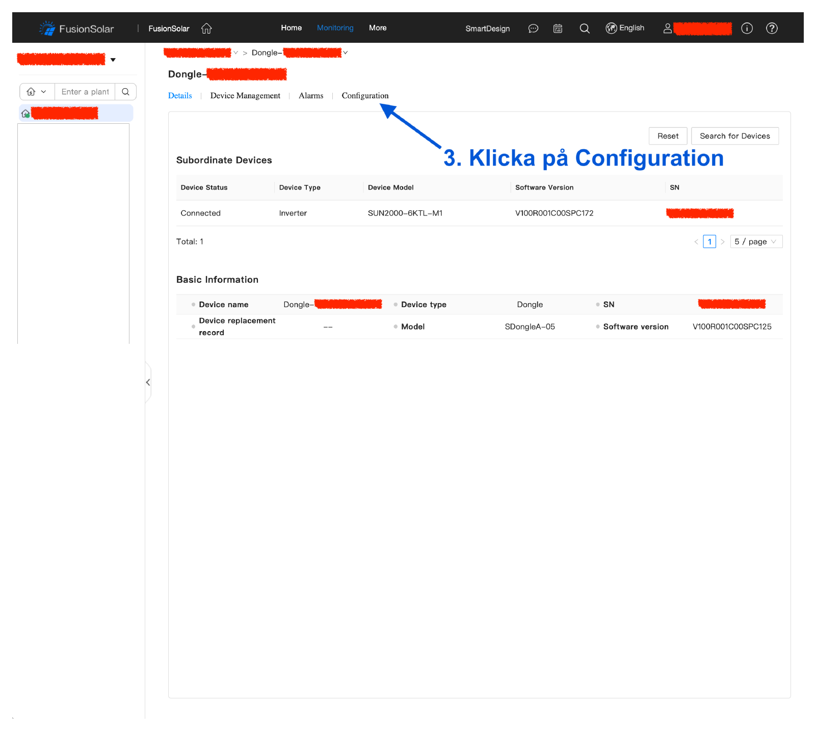 Click the “Configuration” tab.